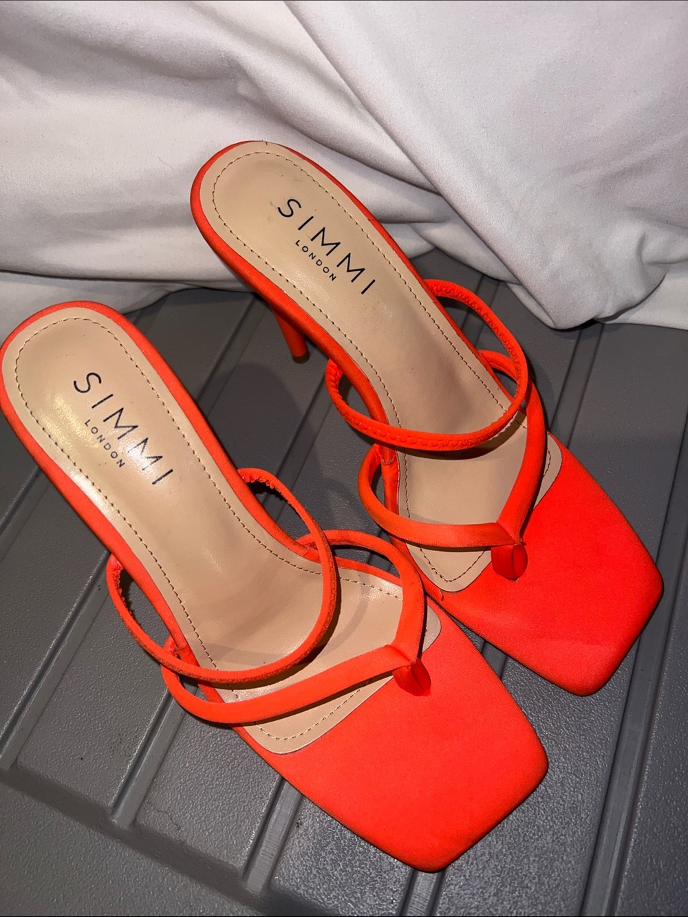 Simmi London Strappy Square Toe Heels